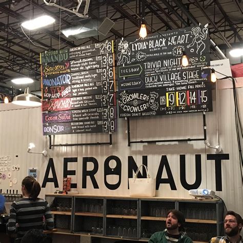 Aeronaut brewery - Aeronaut Cannery. 4.0 (5 reviews) Breweries. Beer Bar. “Very spacious area and with large parking area outside and friendly staff! Although the beer selection was extensive, the heat on that 100 degree day…” more. 3. Aeronaut Allston. Music Venues.